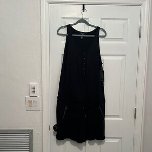 LRL Lauren Jeans Company by Ralph Lauren Black Sleeveless play suit. MSRP $110.